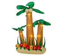 W WIDMANN MILANO Party Fashion - 75032 - Set de palmiers gonflables et lumineux avec noix de coco et fleurs