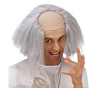 W WIDMANN MILANO Casquette Einstein 8395M demi-chauve cheveux synthétiques gris carnaval