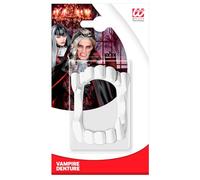 W WIDMANN MILANO Party Fashion 8402D - Mâchoire de vampire, pour adultes, dents, crocs, Dracula, suceur de sang, soirée à thème, carnaval, Halloween