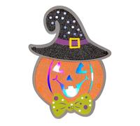 W WIDMANN MILANO Party Fashion - 86856 Citrouille Lumineuse LED Multicolore 26 x 19 cm Décoration Murale Halloween Fête à thème Taille Unique
