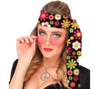 W WIDMANN MILANO Party Fashion - années 60 et 70 Bandeau, serre-tête, Hippie, Flower Power, Accessoire, Carnaval
