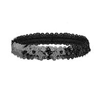 W WIDMANN MILANO Party Fashion - Bandeau à paillettes pour femmes, années 20, Charleston, accessoire de carnaval