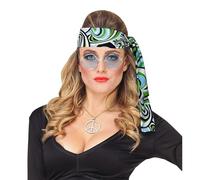 W WIDMANN MILANO Party Fashion - années 60 et 70 Bandeau, serre-tête, Hippie, Flower Power, Accessoire, Carnaval