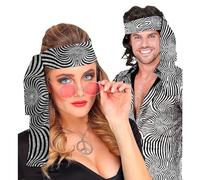 W WIDMANN MILANO Party Fashion - années 60 et 70 Bandeau, serre-tête, Hippie, Flower Power, Accessoire, Carnaval