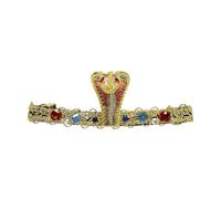 W WIDMANN MILANO Party Fashion 05906 - Bandeau Deluxe serpent égyptien, avec pierres précieuses, femmes, or, taille unique, accessoire, costume, carnaval, fête à thème