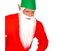 WIDMANN MILANO PARTY FASHION W 01528 - Barbe Longue Moustache Blanche Multi-Personnages Gnome Nain Pirate Rocker Accessoire Carnaval Fête à thème