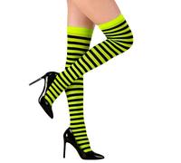 W WIDMANN MILANO Party Fashion - Bas au-dessus du genou à rayures | Bas hauts pour femmes, accessoires de déguisement pour le carnaval et les soirées à thème