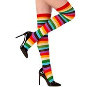 W WIDMANN MILANO Party Fashion - Bas au-dessus du genou à rayures | Bas hauts pour femmes, accessoires de déguisement pour le carnaval et les soirées à thème