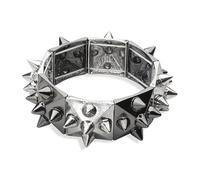 W WIDMANN MILANO Party Fashion BLACK & SILVER STUDDED BRACELET -