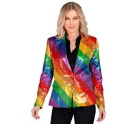 W WIDMANN MILANO Party Fashion - Blazer à Paillettes pour Femme, Veste Scintillante, pour Le Carnaval, Les Festivals et Les soirées à thème
