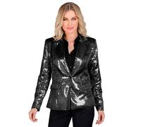 W WIDMANN MILANO Party Fashion - Blazer Party Fashion avec paillettes pour femmes, veste, festival, déguisements de carnaval