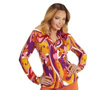 W WIDMANN MILANO Party Fashion - Blouse années 70 pour femme, Disco Fever, Chemise, Costumes de carnaval