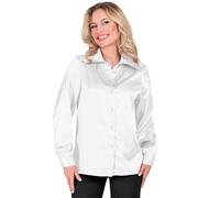 W WIDMANN MILANO Party Fashion - Blouse en satin pour femmes, années 70 Disco Fever, style rétro, Schlagermove, chemise de fête, chemise pour femmes