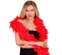 W WIDMANN MILANO Party Fashion - Boa de plumes avec lametta, longueur environ 180 cm, écharpe de plumes, accessoire, fête à thème
