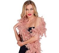 W WIDMANN MILANO Party Fashion - Boa de plumes avec Lametta, longueur environ 180 cm, écharpe de plumes, accessoire, fête à thème