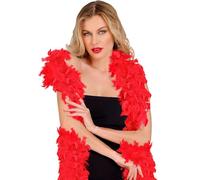 W WIDMANN MILANO Party Fashion - Boa de plumes, longueur environ 180 cm, écharpe de plumes, accessoire, fête à thème