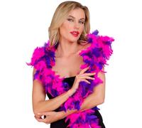 W WIDMANN MILANO Party Fashion - Boa de plumes, longueur environ 180 cm, écharpe de plumes, accessoire, fête à thème