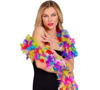 W WIDMANN MILANO Party Fashion - Boa de plumes, longueur environ 180 cm, écharpe de plumes, accessoire, fête à thème