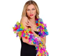W WIDMANN MILANO Party Fashion - Boa de plumes, longueur environ 180 cm, écharpe de plumes, accessoire, fête à thème