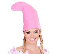 W WIDMANN MILANO Party Fashion, Bonnet de nain rose vif, taille unique, tissu léger et respirant, confortable, polyvalent pour fêtes et événements, thème fantasy, ajoute une touche de magie