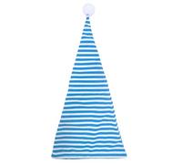 Widmann – Bonnet de nuit à rayures avec pompon – Bleu – Mixte – Pour adulte