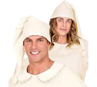W WIDMANN MILANO Party Fashion - Bonnet de nuit pour adulte, beige, pour costumes de somnambule, carnaval