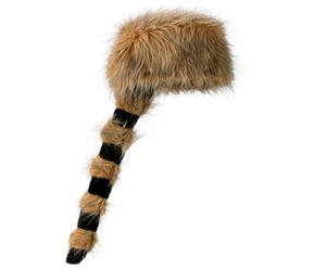 W WIDMANN MILANO Party Fashion - Bonnet de trappeur queue de raton laveur | Couvre-chef 100 % polyester, accessoire de déguisement pour cow-boys, Far West, carnaval et soirées à thème