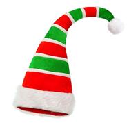 W WIDMANN MILANO Party Fashion - Bonnet d'elfe pour adultes en peluche, doublé, lutin, bonnet de Noël, accessoire de costume