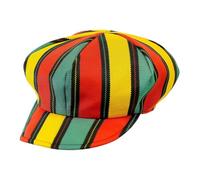 W WIDMANN MILANO Party Fashion - Bonnet rasta style jamaïcain, accessoire de costume coloré pour carnaval, festival et fête