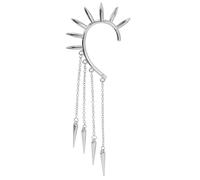 W WIDMANN MILANO Party Fashion - Boucles d'oreilles à clip avec clous et chaînes, accessoires de déguisement pour Halloween et carnaval