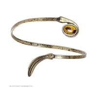 W WIDMANN MILANO Party Fashion - Bracelet jonc doré, design raffiné, plume délicate, confort ajustable, léger, polyvalent pour fêtes, accessoire de déguisement, facile à entretenir