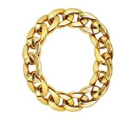 W WIDMANN MILANO Party Fashion - Bracelet or, chaîne de bras, bijoux pour costumes de hip hop, de rappeurs, tenues des années 80