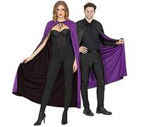W WIDMANN MILANO Party Fashion - Cape de vampire 130 cm | Cape réversible pour costumes de vampire, de magicien et d'Halloween, pour le carnaval et les soirées à thème