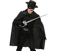 W WIDMANN MILANO Party Fashion - Cape enfants, circa 100 cm, Diable, Sorcier, Zorro, Carnaval, Halloween