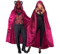 W WIDMANN MILANO Party Fashion - Cape pour adulte, cape, fantôme, vampire, déguisement Halloween