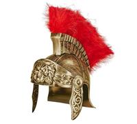 Casque de romain antique or