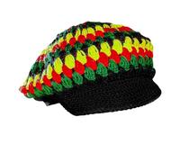 Widmann Bonnet rasta – Look jamaïcain coloré, accessoire de costume pour carnaval, festival et fête