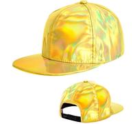 W WIDMANN MILANO Party Fashion - Casquette snapback à surface brillante, accessoire de costume pour carnaval, festival et mode