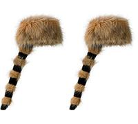 W WIDMANN MILANO Party Fashion - Casquette trappeur, queue de raton laveur, couvre-chef cow-boy, far west (Lot de 2)
