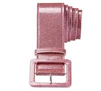W WIDMANN MILANO Party Fashion, Ceinture PINK GLITTER BELT, paillettes scintillantes, longueur 120 cm, confort optimal, couleur rose vibrante, accessoire tendance pour toutes les occasions