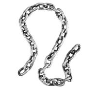W WIDMANN MILANO Party Fashion - Chaîne 01208, accessoire polyvalent, matériau durable, longueur de 150 cm, design chic argenté et noir, facile à utiliser pour tous vos costumes (Lot de 2)