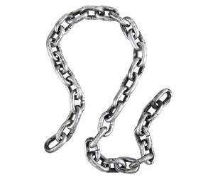 W WIDMANN MILANO Party Fashion - Chaîne 01208, accessoire polyvalent, matériau durable, longueur de 150 cm, design chic argenté et noir, facile à utiliser pour tous vos costumes (Lot de 2)