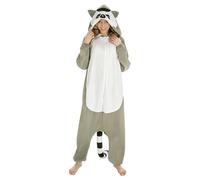W WIDMANN MILANO Party Fashion Chaks - Costume animal pour adultes, combinaison avec capuche, 164 cm, une pièce pour le carnaval, festival, fête à thème
