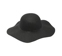 WIDMANN 68580 - Chapeau à capuchon pour femmes adultes, années 60, carnaval, fêtes à thème, Taille Unique, Couleur Noir