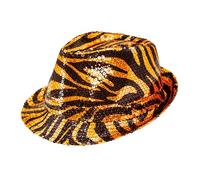 W WIDMANN MILANO Party Fashion - Chapeau avec paillettes, Fedora en différentes couleurs et motifs, accessoire pour les costumes de carnaval