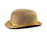 W WIDMANN MILANO Party Fashion, Chapeau Bowler doré, style unique, confort optimal, polyvalent pour toutes occasions, qualité supérieure, facile à entretenir, un accessoire incontournable !