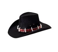W WIDMANN MILANO Party Fashion - Chapeau dandy dents de crocodile, noir