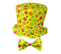 W WIDMANN MILANO Party Fashion - Chapeau de clown avec noeud papillon, set de 2 pièces, pour enfants, cirque, anniversaire, déguisement, accessoire, carnaval