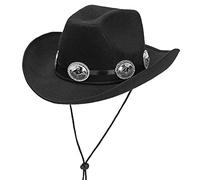 W WIDMANN MILANO Party Fashion - Chapeau de cowboy en feutre, Ranger, Shérif, Cowgirl, Western, Mardi gras, Carnaval