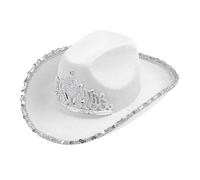 W WIDMANN MILANO Party Fashion - Chapeau de cowgirl ou cowboy avec diadème pour adulte, accessoire carnaval, enterrement de vie de jeune fille